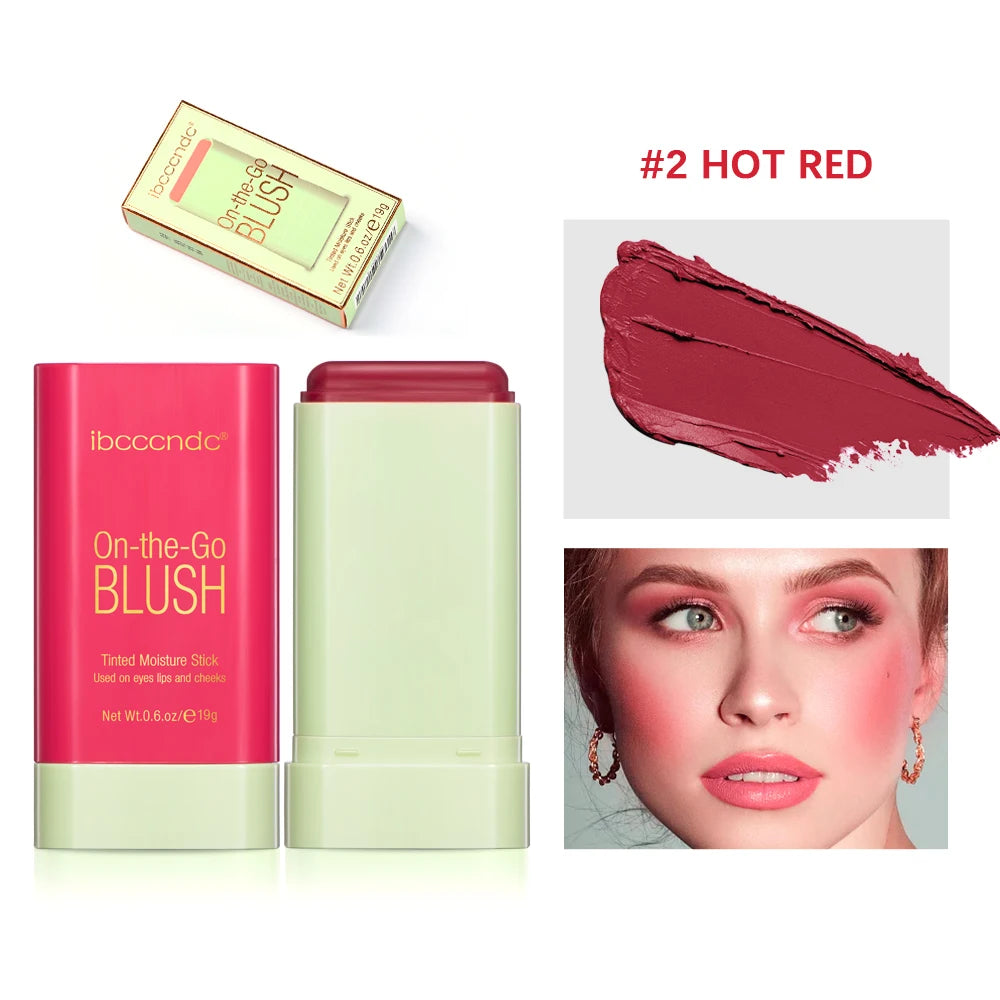 Easy Blend Cream Blush Stick — Waterproof Color Payoff