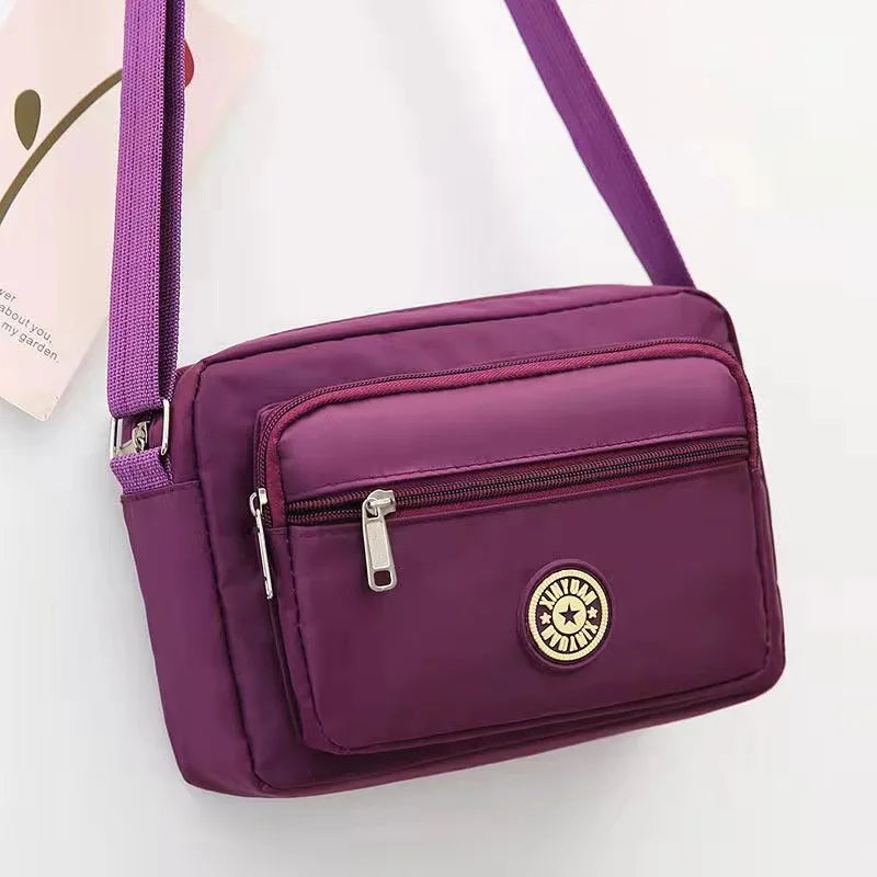 Multi-Pocket Crossbody Purse — Durable Everyday Shoulder Bag