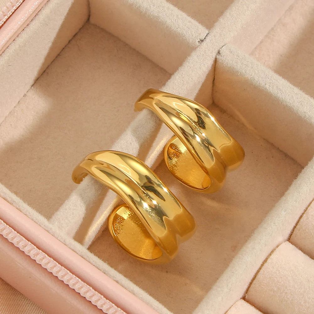 The Hoops You Never Have To Take Off — PVD Gold, Tarnish-Free