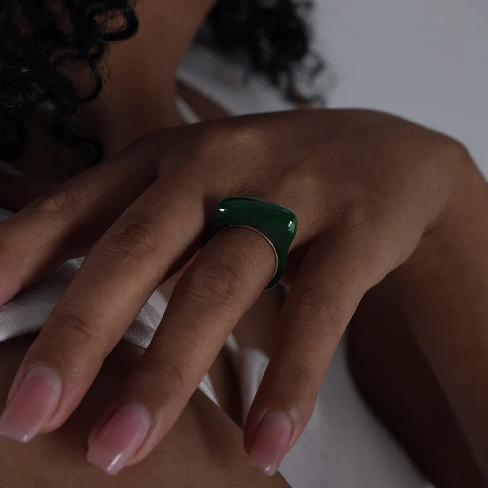 The Ring That Gets Noticed First — Enamel Color, Waterproof