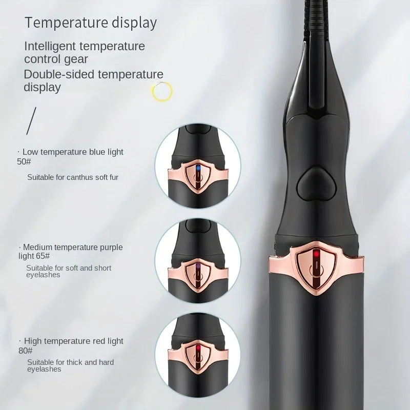 Rechargeable Heated Eyelash Curler — Long-Lasting Curl in Seconds