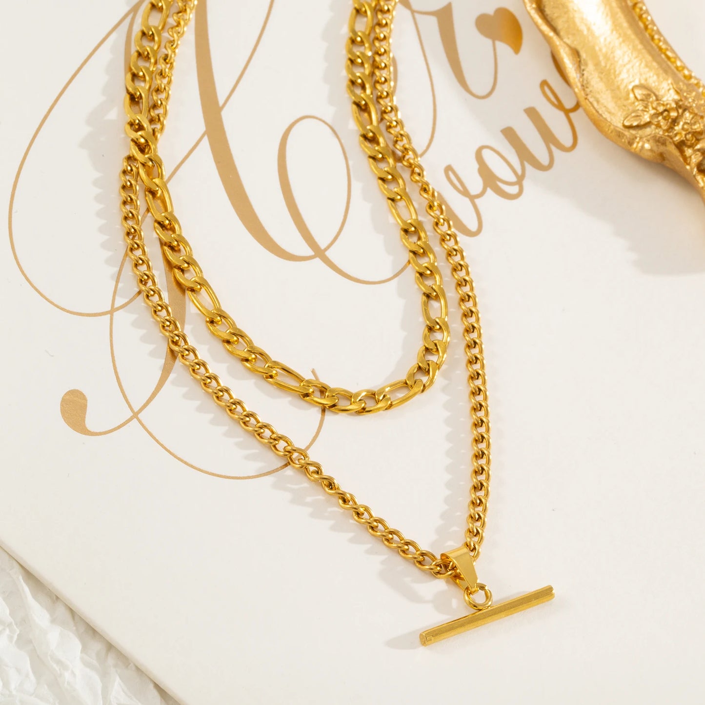 The Layered Necklace With No Tangles — Hypoallergenic Gold Chain