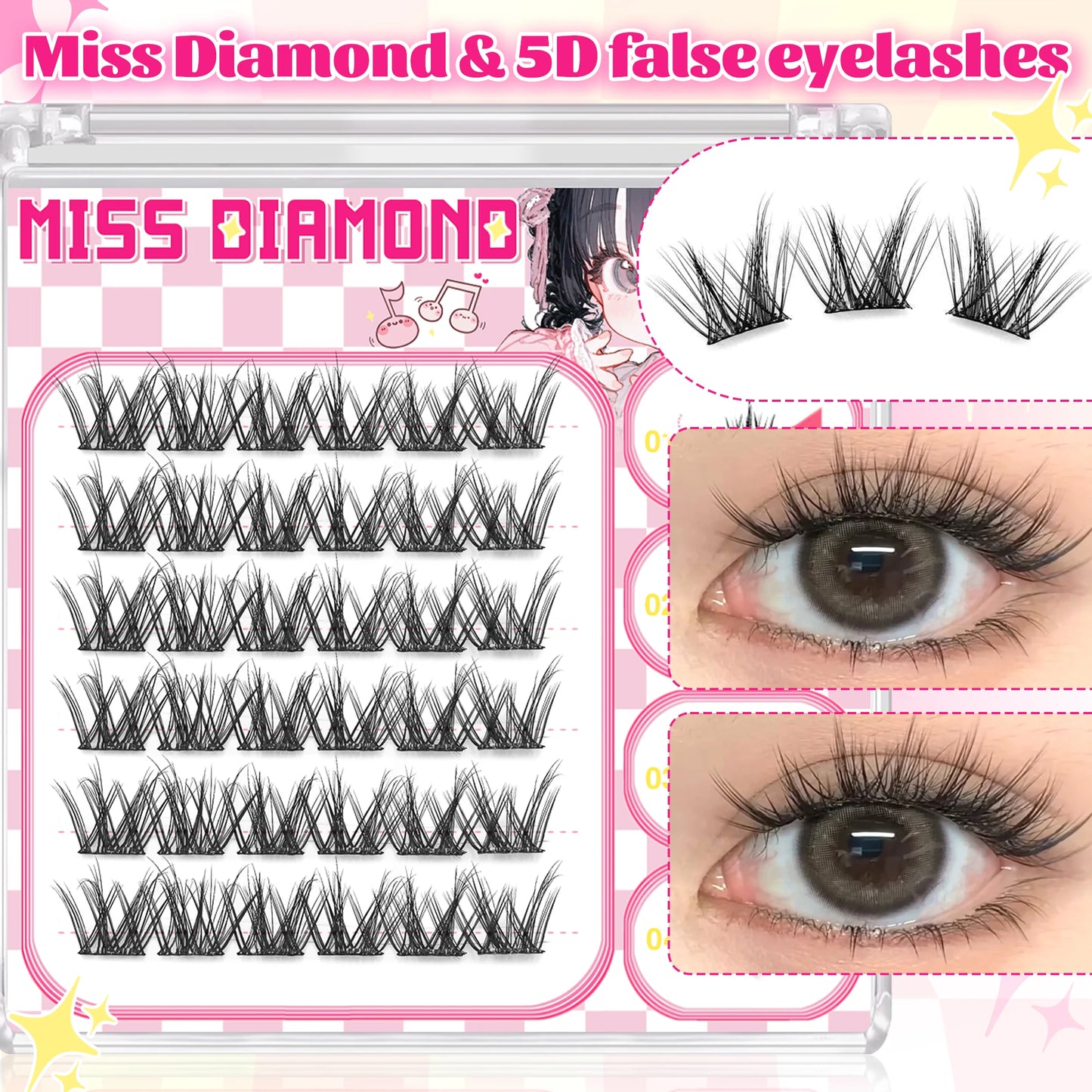 Glue-Free False Lashes — Natural Wispy Look, No Mess