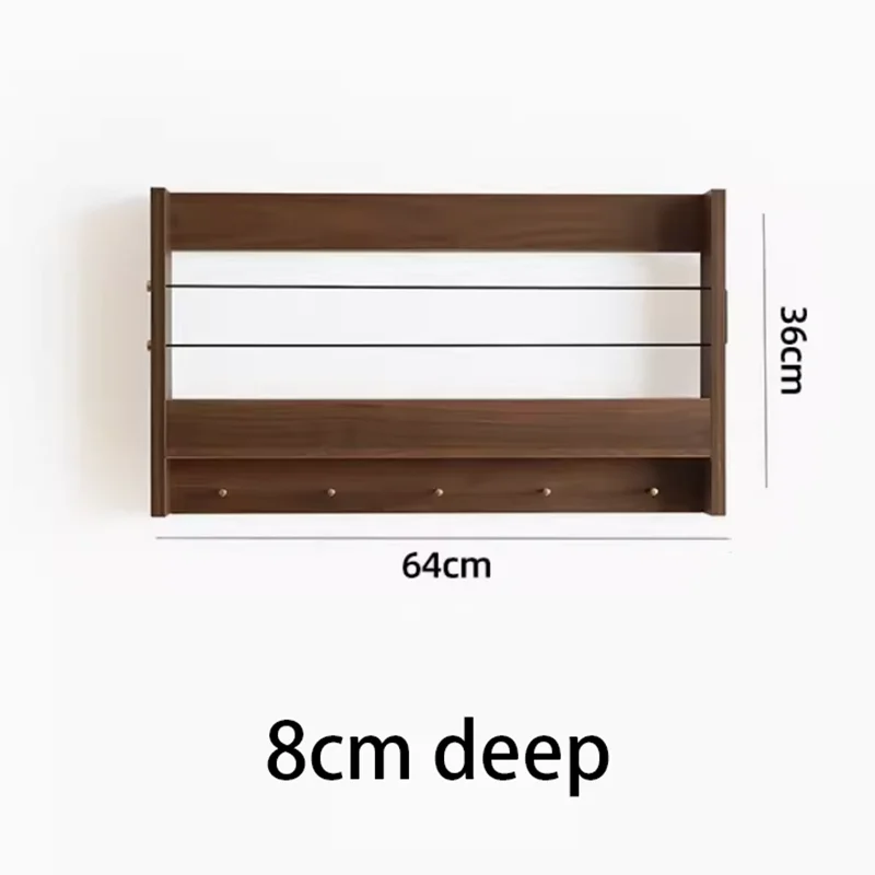 Wooden Storage Rack Living Room Floating Wall Shelves Multifunctional Storage Holders Wall Bookshelf Bedroom Floating Racks