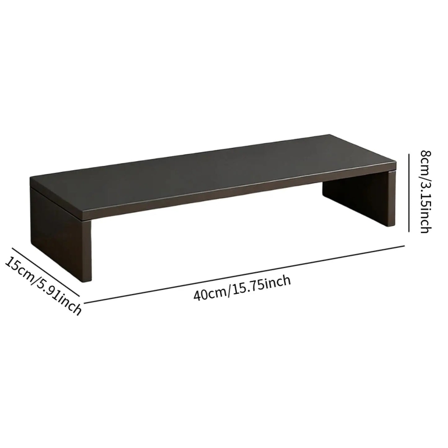 Wooden Monitor & Desk Organizer Stand