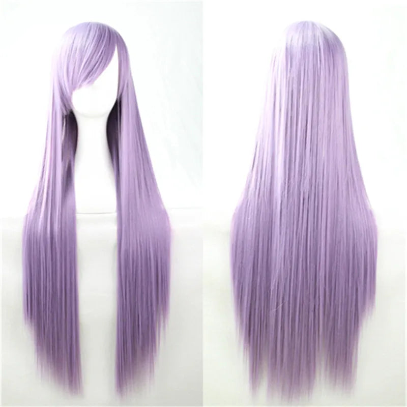 80cm Cosplay Wig — Long Straight Style in Bold Colors