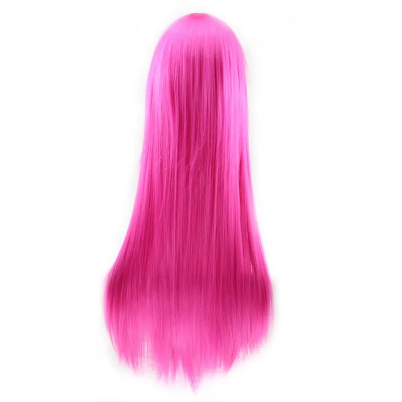 80cm Cosplay Wig — Long Straight Style in Bold Colors