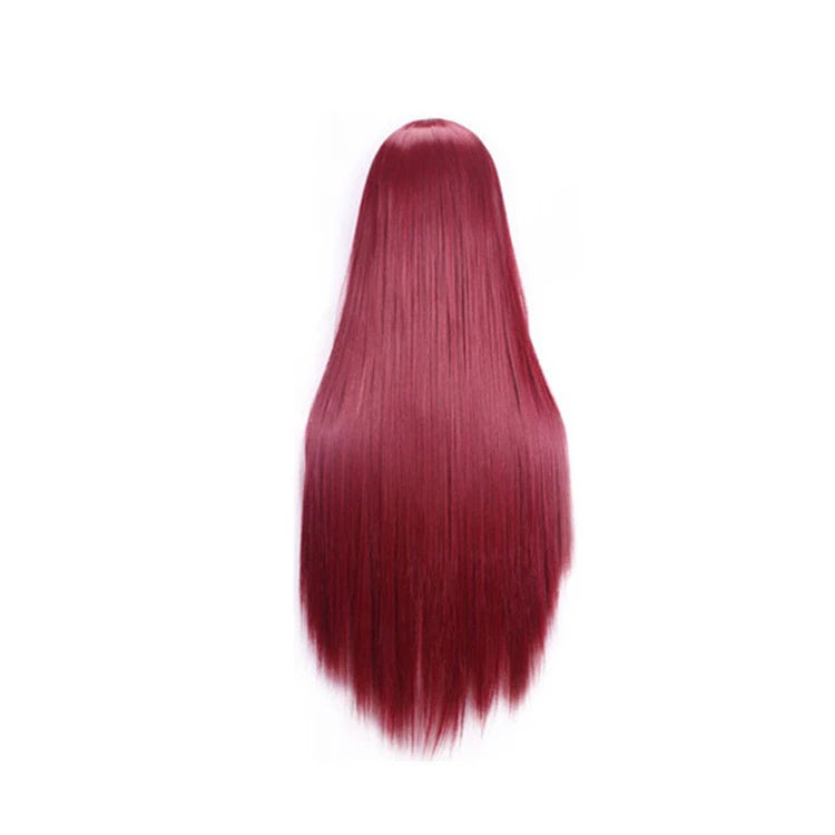 80cm Cosplay Wig — Long Straight Style in Bold Colors