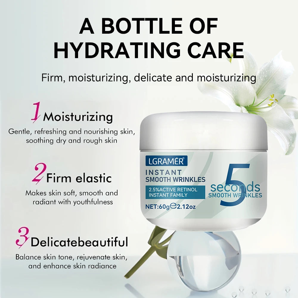 Retinol Anti-Wrinkle Cream — Instant Firming Effect in 5 Seconds