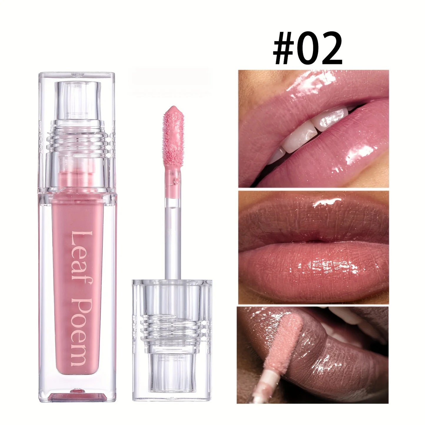 Hydrating Crystal Lip Oil — Plumping Gloss with Tinted Shades