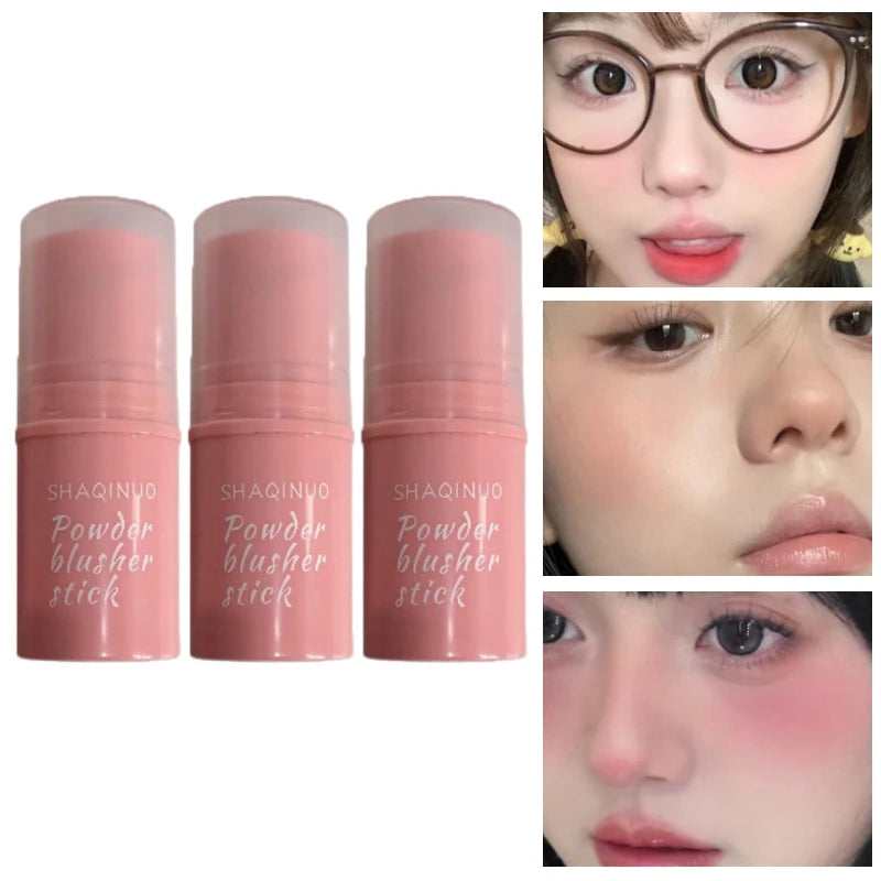 SHAQINUO Energizing Blush Stick — Natural Matte Glow