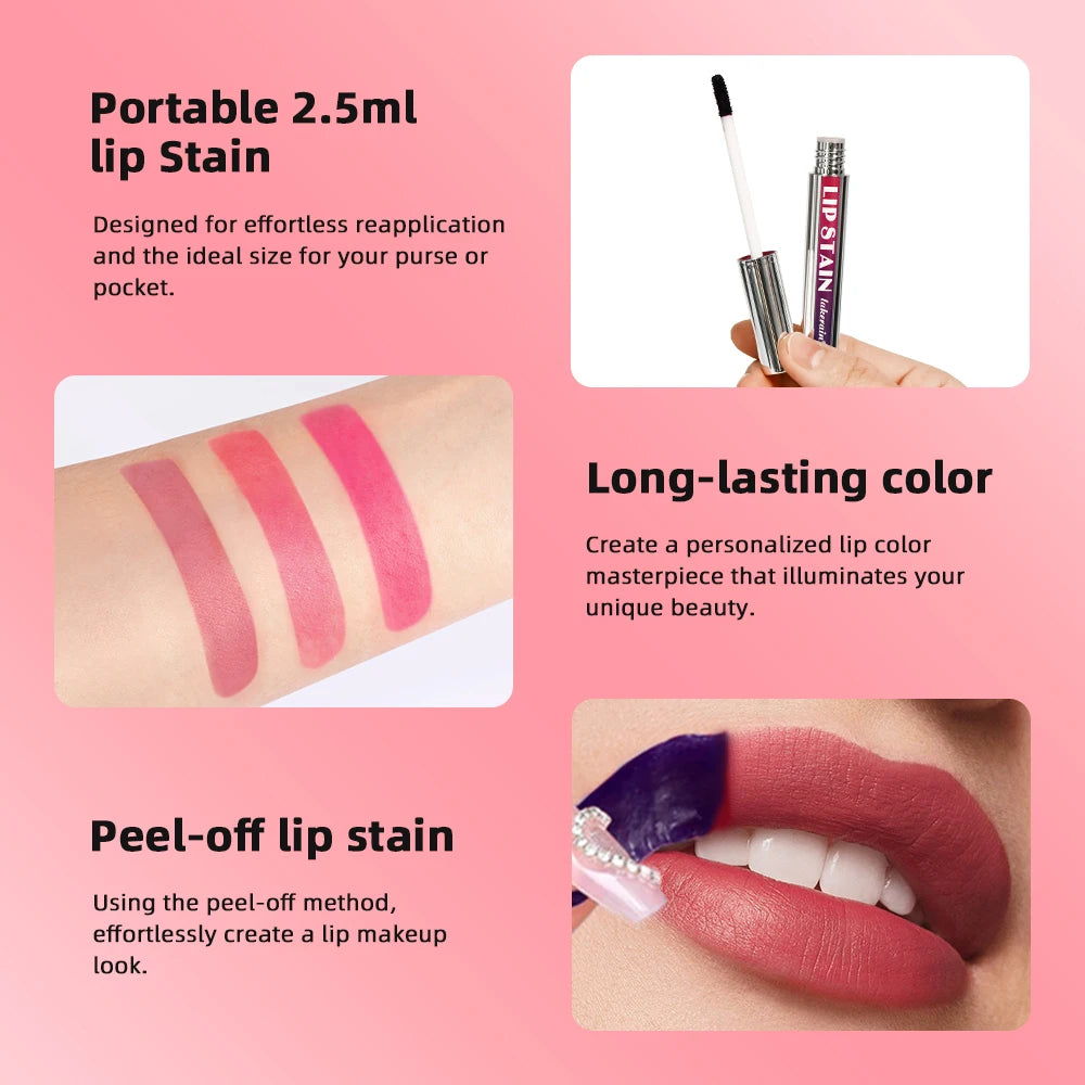 Non-Stick Peel-Off Lip Stain — Color That Doesn't Budge