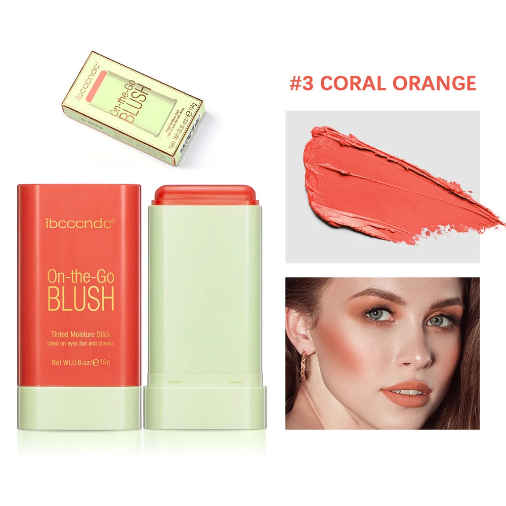 Easy Blend Cream Blush Stick — Waterproof Color Payoff