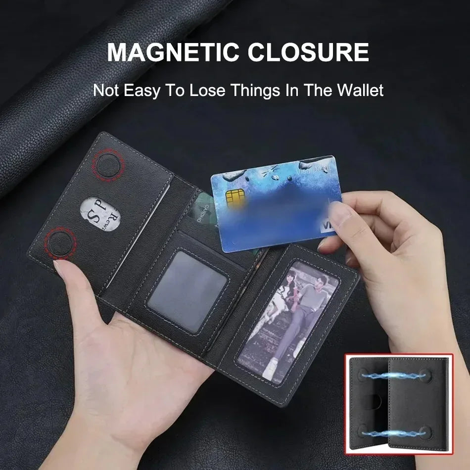 MagSafe Leather Card Holder Wallet