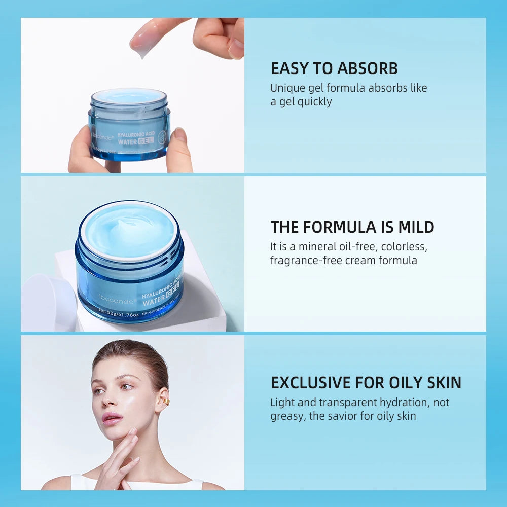 Hyaluronic Water Gel Moisturizer — All-Day Hydration for Dry Skin