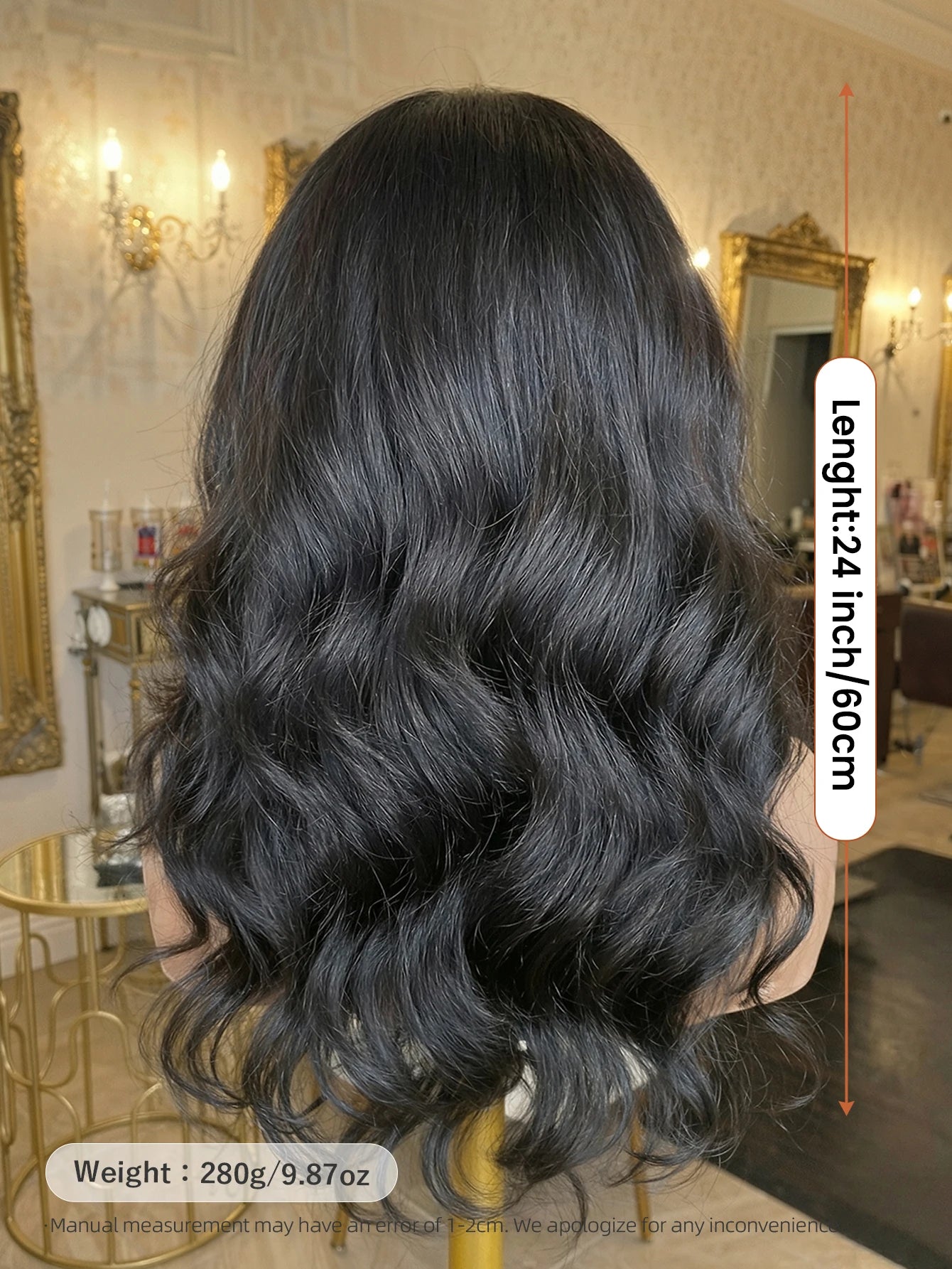 Beginner-Friendly Lace Front Wig — Blended Human Hair, Natural Black
