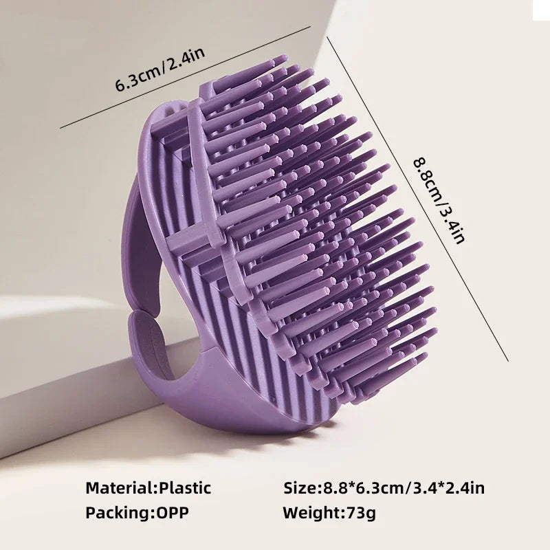 Silicone Scalp Massager Brush — Deep Clean and Relax