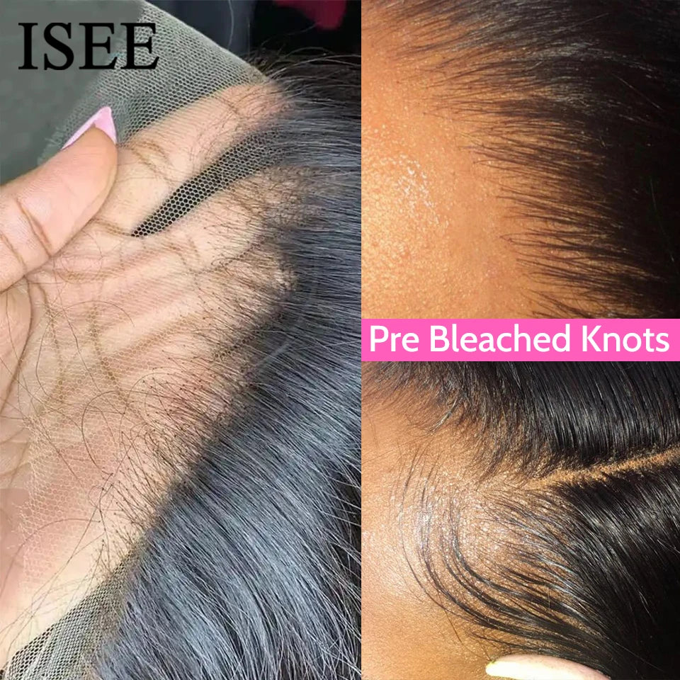ISEE Hair Lace Front Wig — Pre-Bleached, Pre-Plucked Human Hair