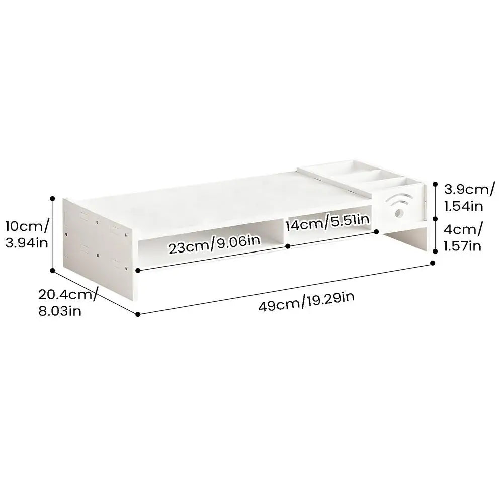 2-Tier Monitor Riser & Desk Organizer