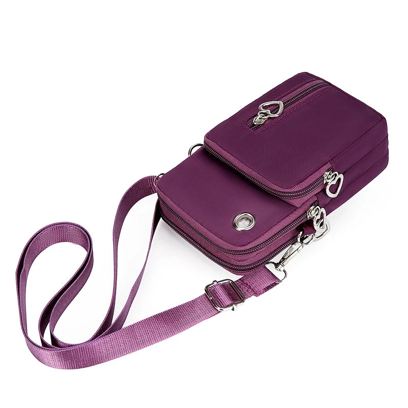 Compact Crossbody Purse — Phone, Card & Cash Essentials Bag