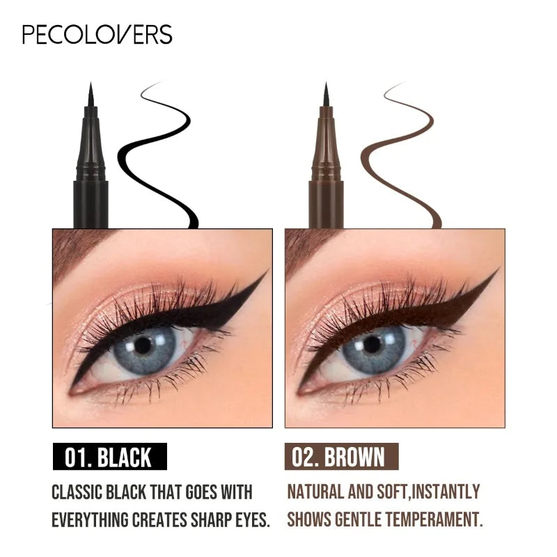 Smooth Liquid Eyeliner Pen (5-Pack) — Waterproof Ultra-Fine Tip