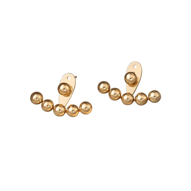 The Studs You Never Think About Again — Beaded Gold, Waterproof