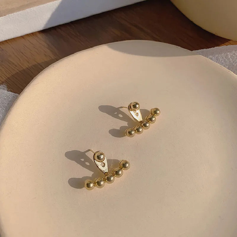 The Studs You Never Think About Again — Beaded Gold, Waterproof