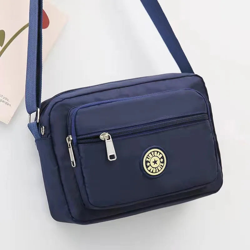 Multi-Pocket Crossbody Purse — Durable Everyday Shoulder Bag
