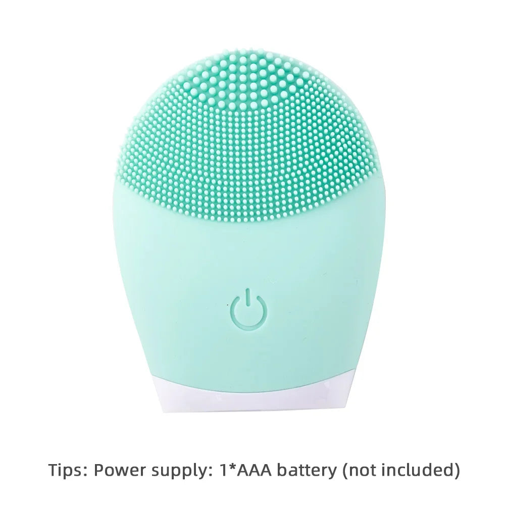 Electric Sonic Facial Cleansing Brush — Deep Clean, Waterproof