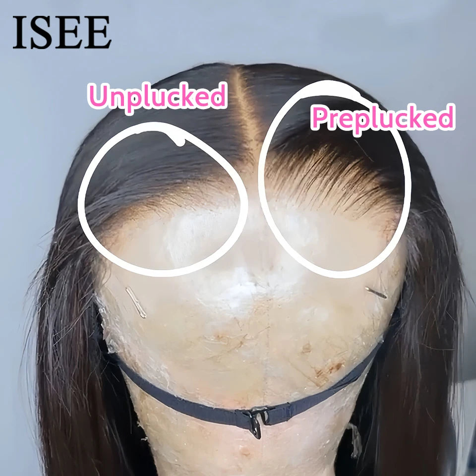 ISEE Hair Lace Front Wig — Pre-Bleached, Pre-Plucked Human Hair