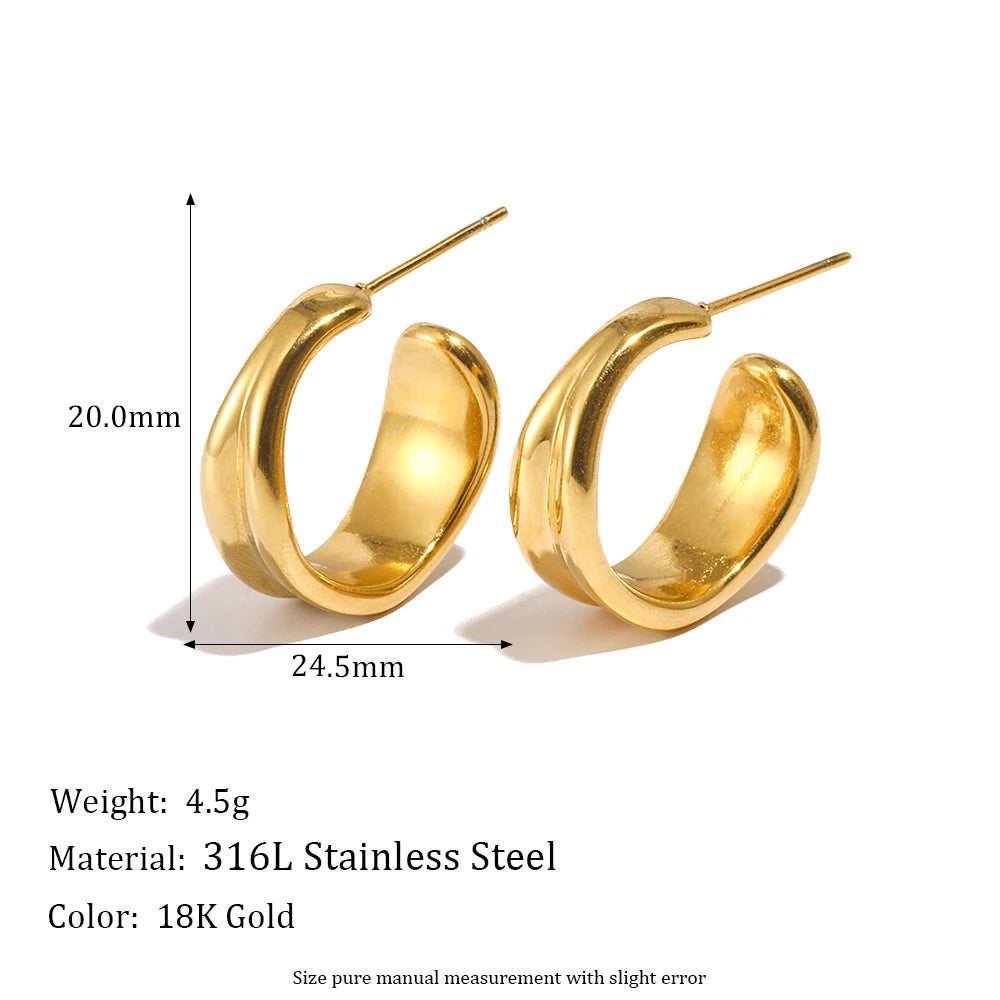 The Hoops You Never Have To Take Off — PVD Gold, Tarnish-Free