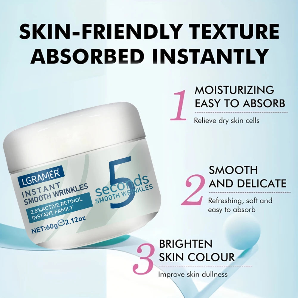 Retinol Anti-Wrinkle Cream — Instant Firming Effect in 5 Seconds