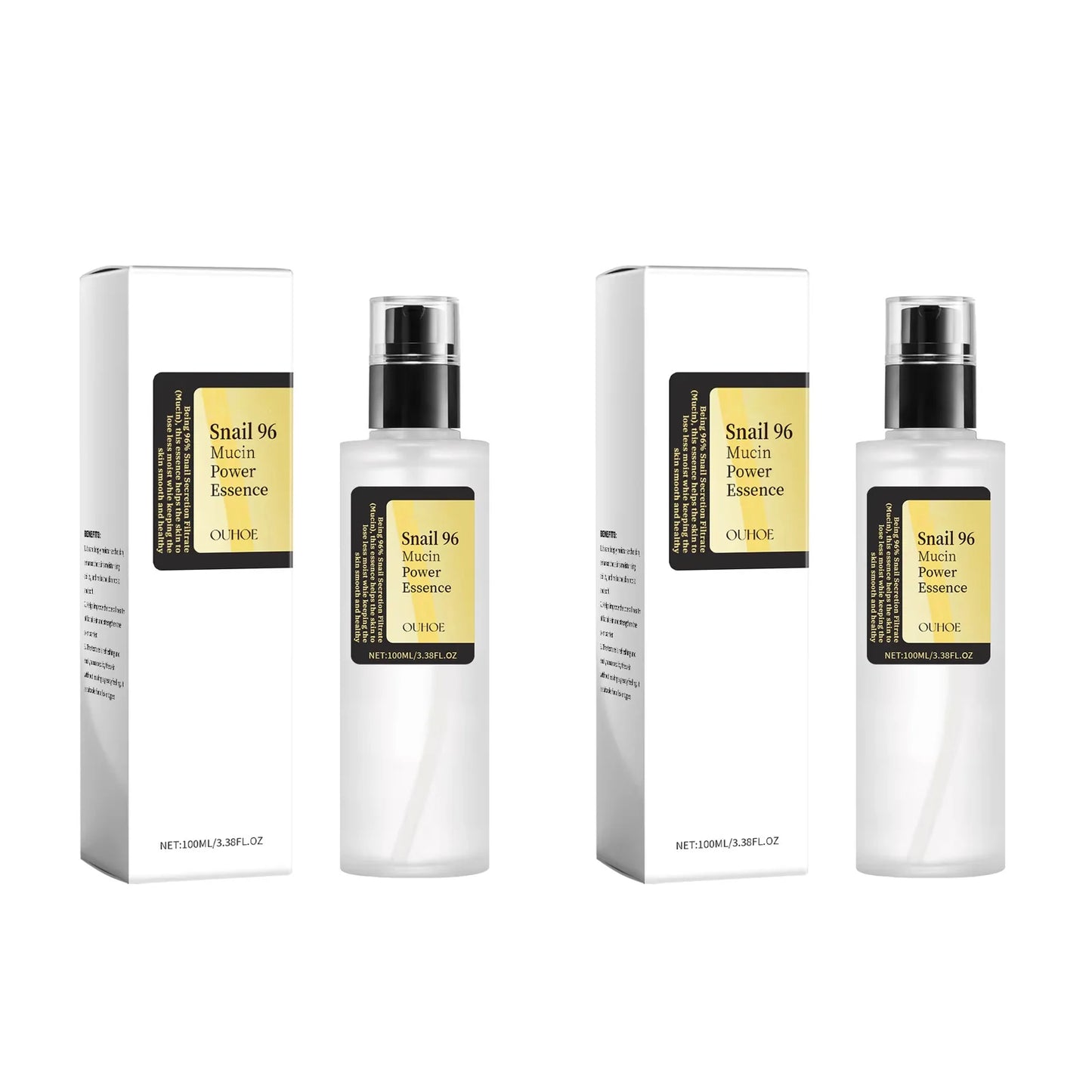 96% Snail Mucin Power Essence — Korean Hydration & Firming