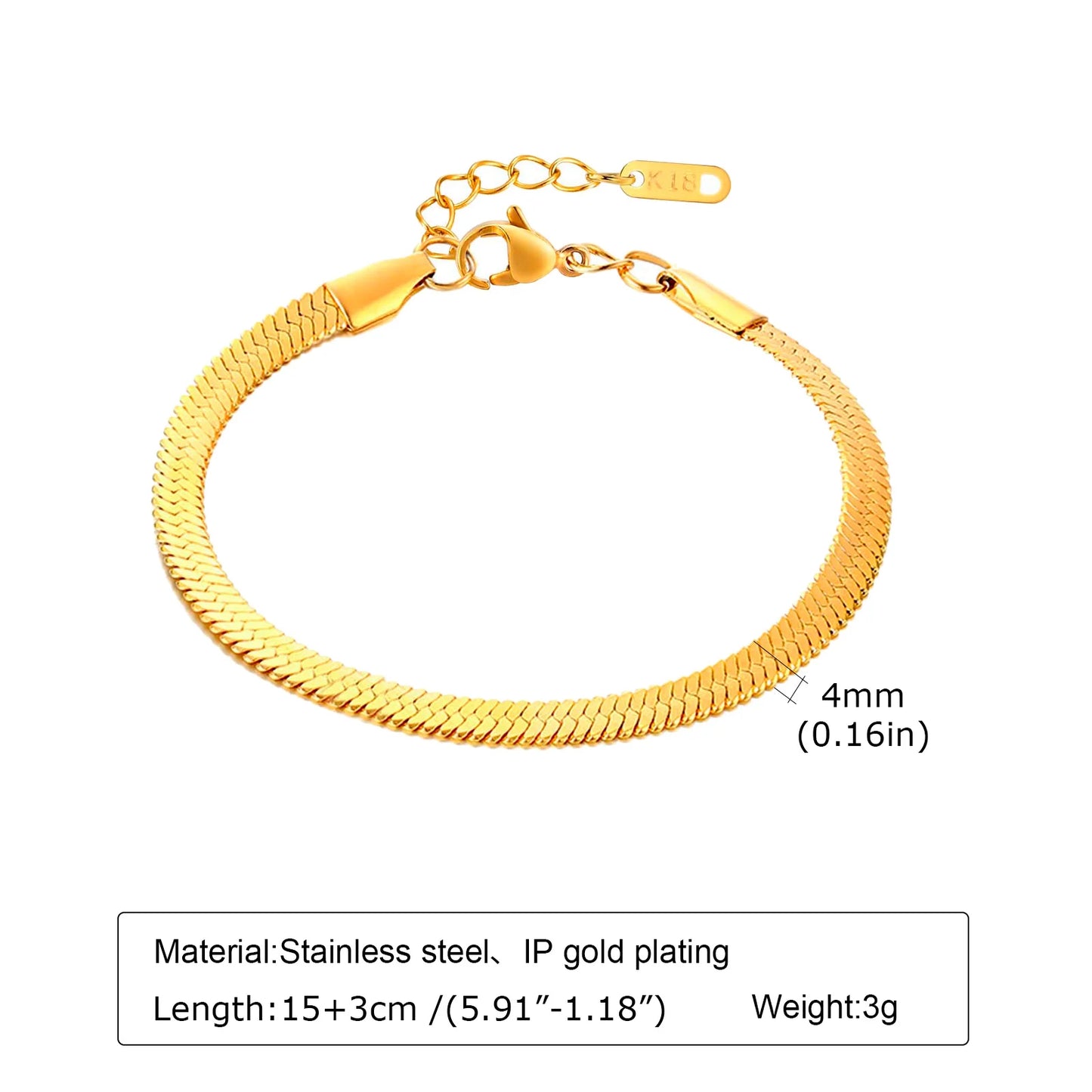 The Bracelet You Forget You're Wearing — Stackable Gold Chain, Waterproof