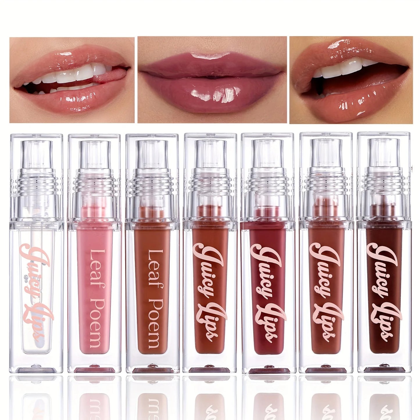 Hydrating Crystal Lip Oil — Plumping Gloss with Tinted Shades