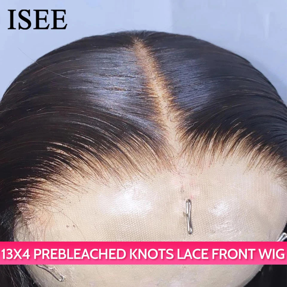ISEE Hair Lace Front Wig — Pre-Bleached, Pre-Plucked Human Hair