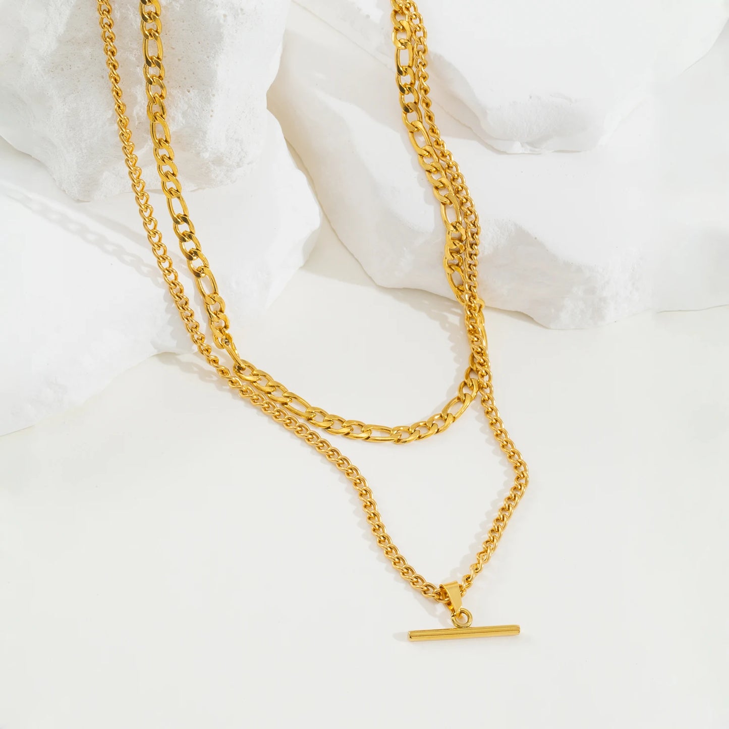 The Layered Necklace With No Tangles — Hypoallergenic Gold Chain