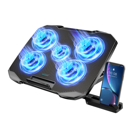 COOLCOLD 5-Fan Laptop Cooling Pad