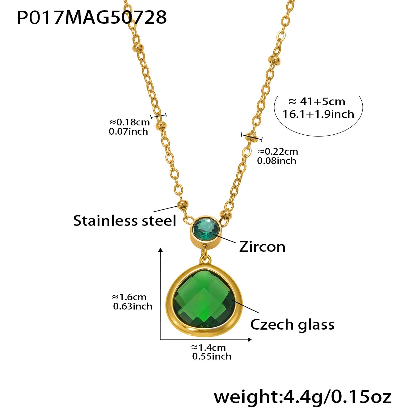 The Necklace Everyone Asks About — Faceted Glass Pendant, Non-Tarnish