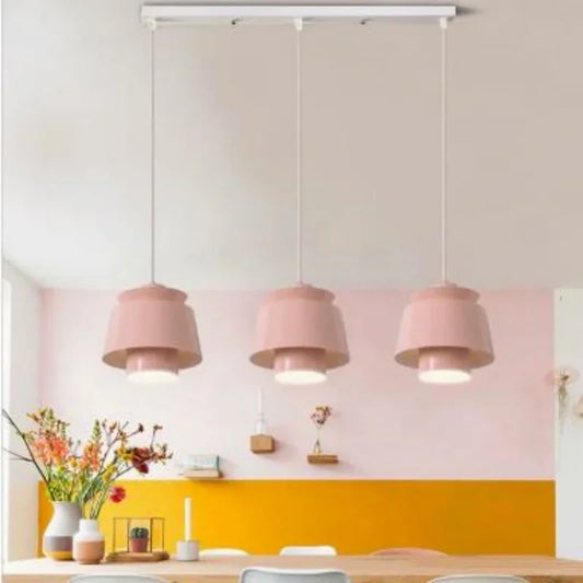 Modern Creative Macaron LED Pendant Lamp Restaurant Bedroom Bar Bar Cafe Milk Tea Shop Office Chandelier Interior Decor Lighting