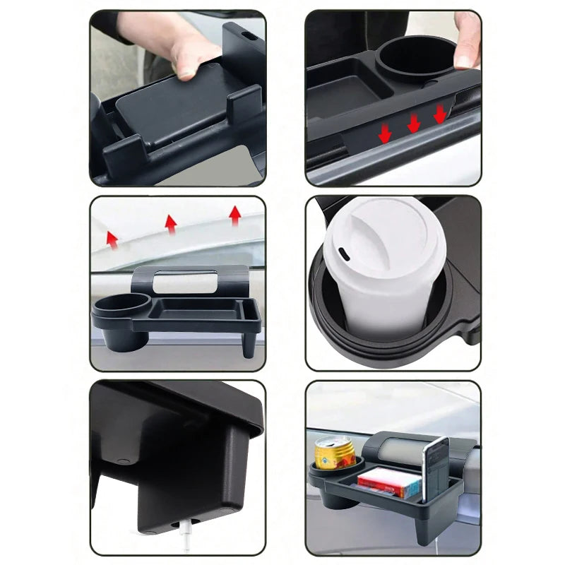 Car Door Organizer with Cup Holder