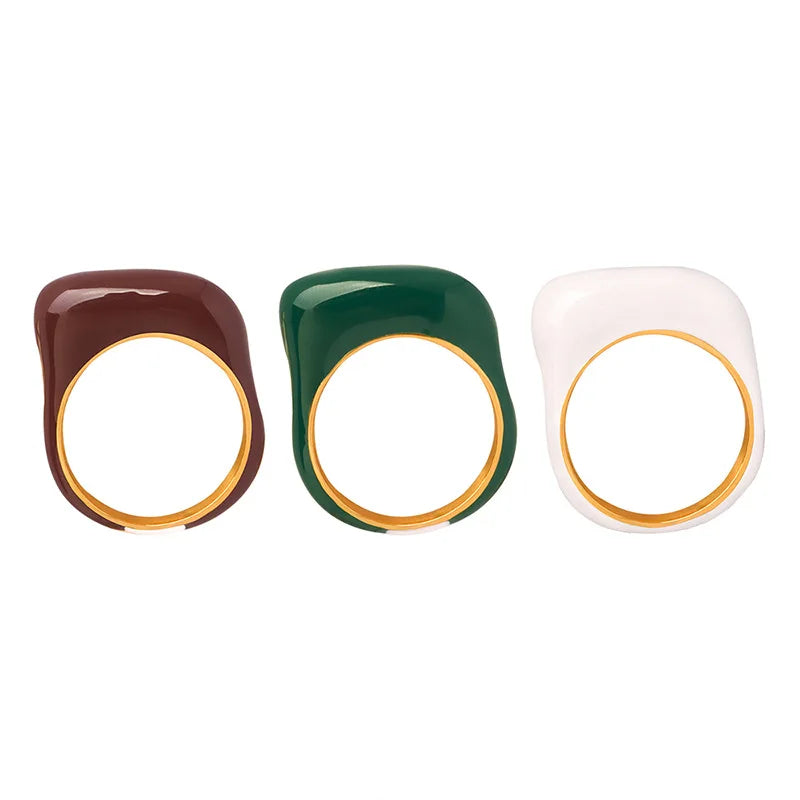The Ring That Gets Noticed First — Enamel Color, Waterproof