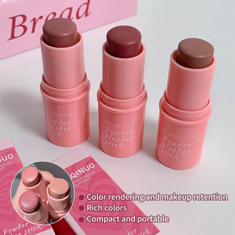 SHAQINUO Energizing Blush Stick — Natural Matte Glow