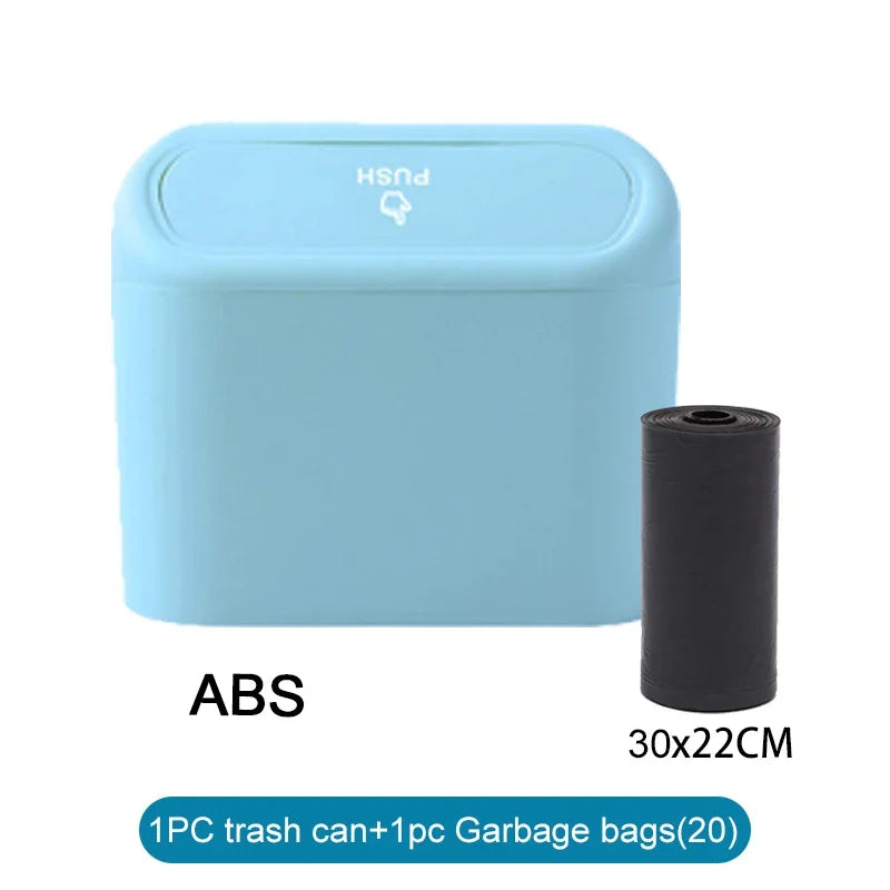 Car Trash Can with Lid + Bags