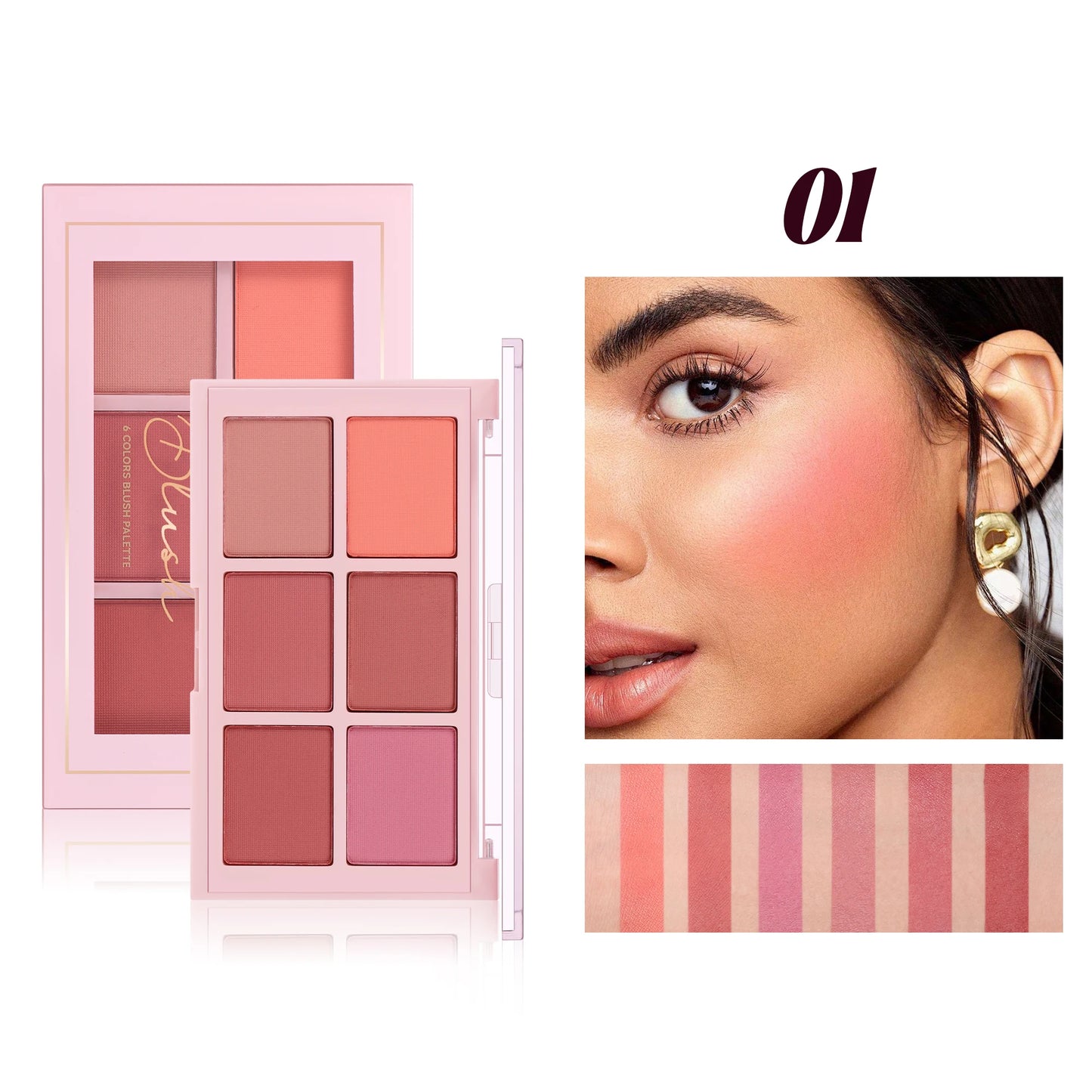 Matte Blush Palette — Highly Pigmented, Long-Lasting Color