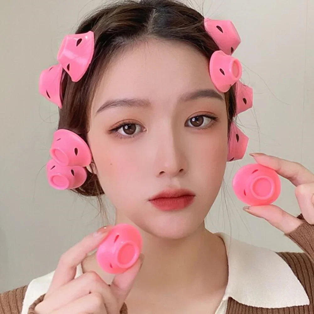 Heatless Silicone Hair Curlers (10 Pcs) — Soft Waves While You Sleep