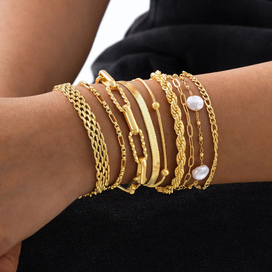 The Bracelet You Forget You're Wearing — Stackable Gold Chain, Waterproof