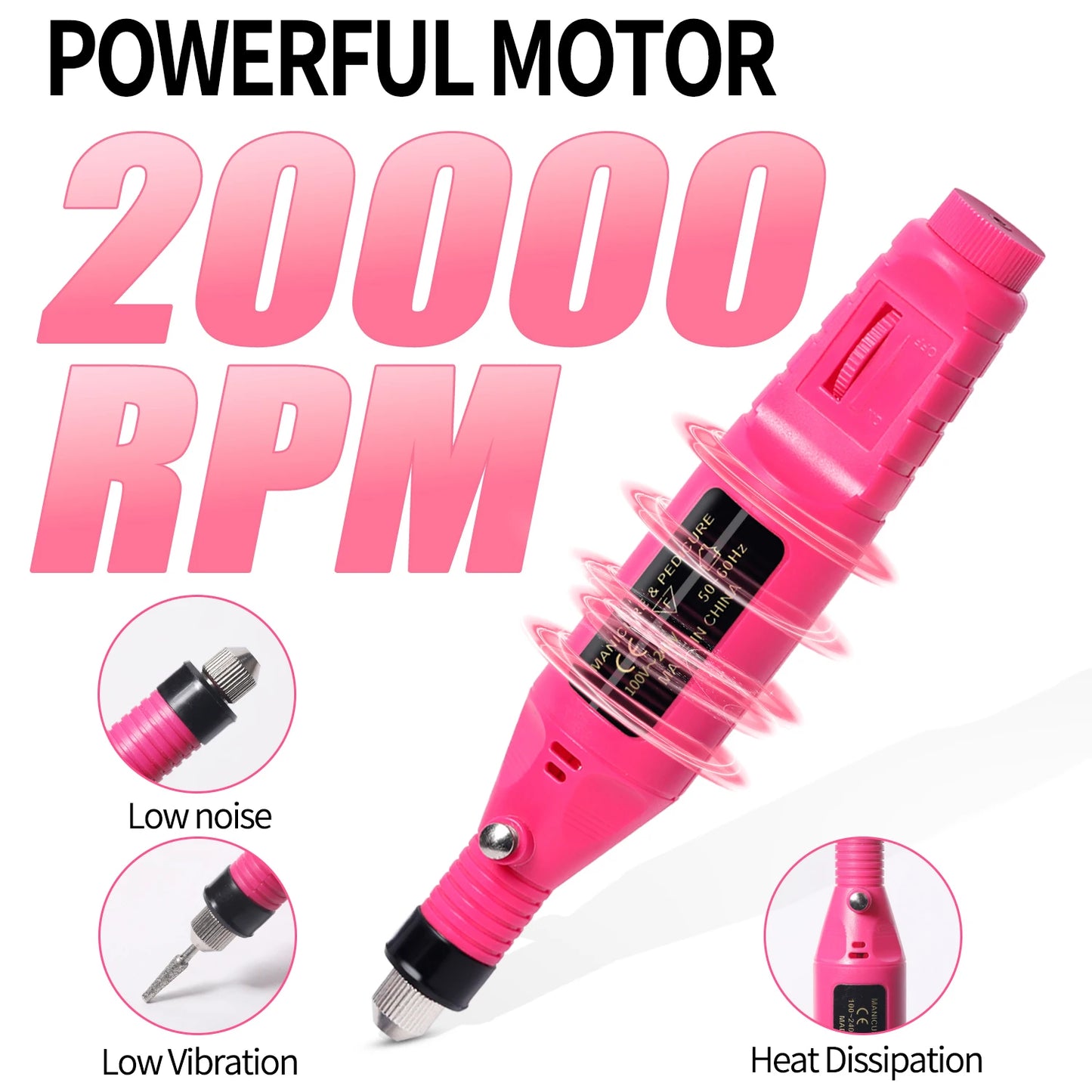 Electric Nail Drill Set — Professional Manicure & Pedicure Tool