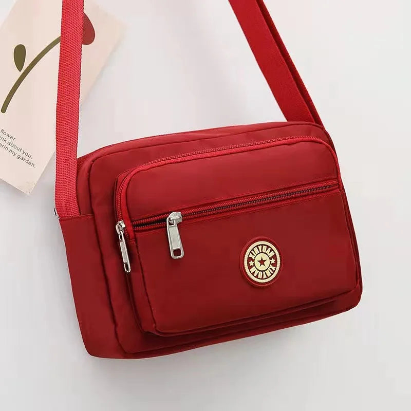 Multi-Pocket Crossbody Purse — Durable Everyday Shoulder Bag
