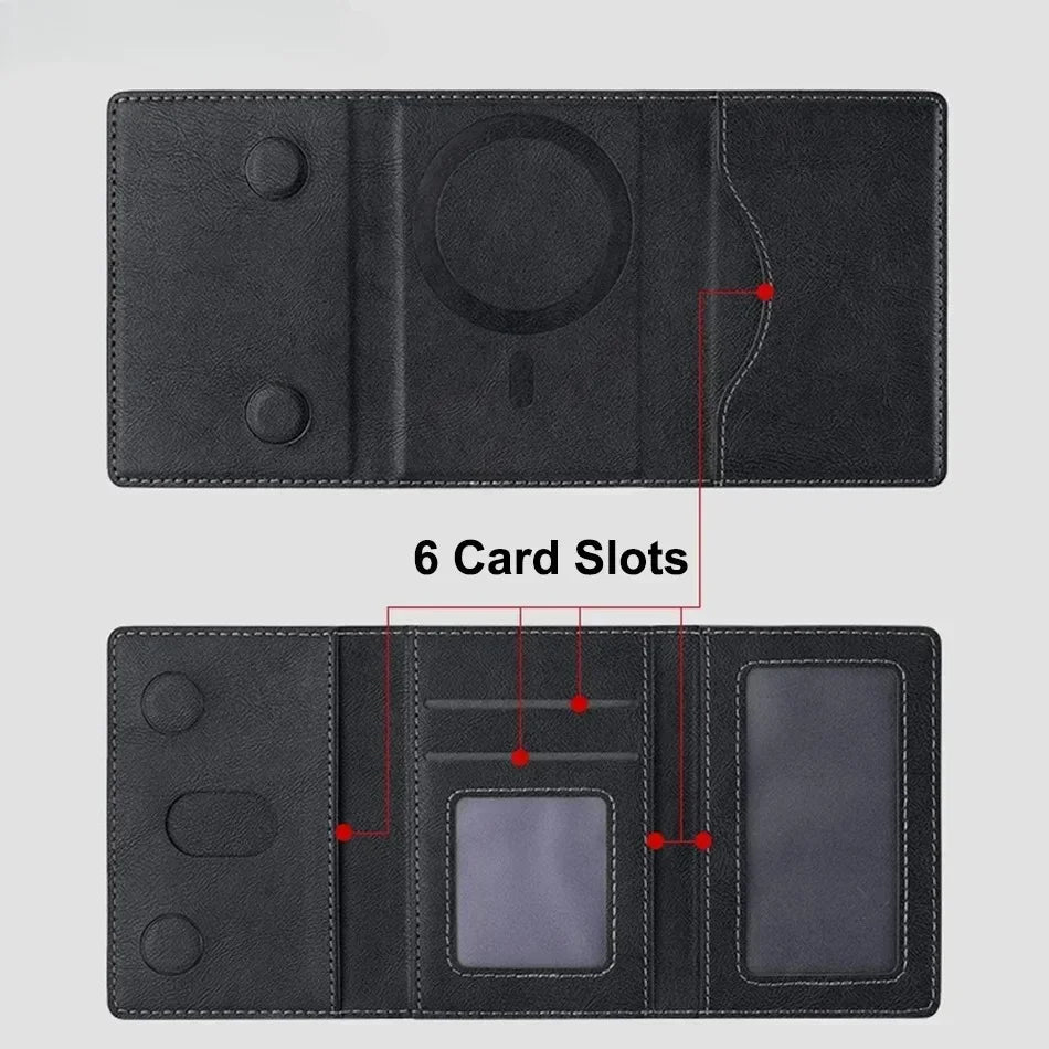 MagSafe Leather Card Holder Wallet